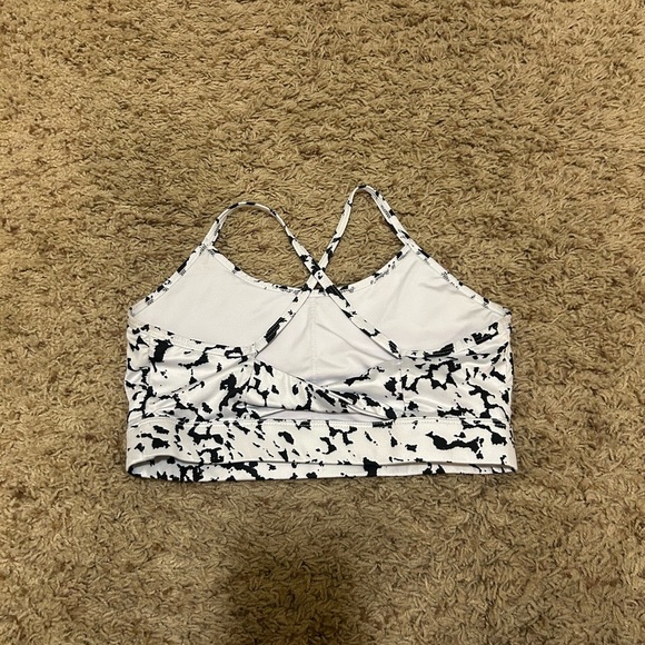 Black and White Sports Bra - Picture 2 of 2